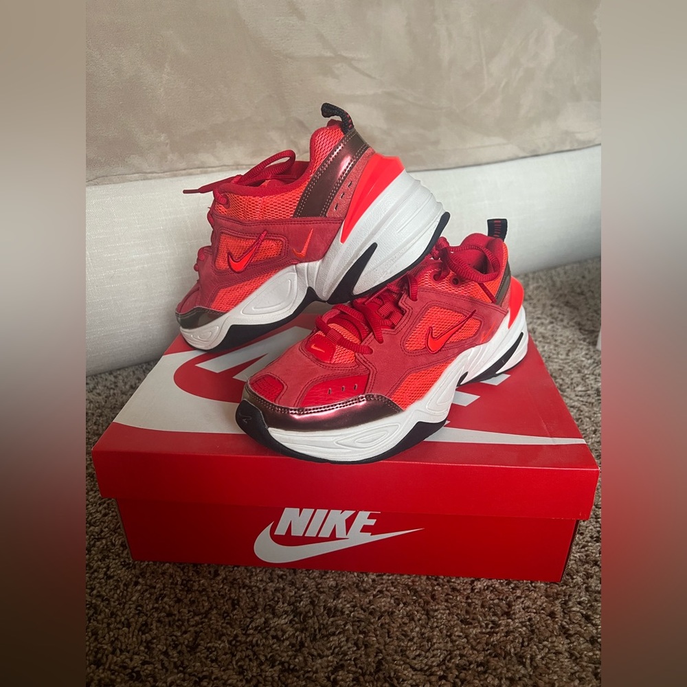 Nike M2K Tekno ‘Red Suede’ Sneaker
